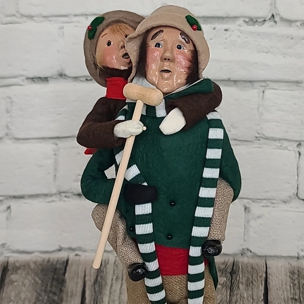 Byers' Choice Caroler 1991-94 Bob Cratchit & Tiny Tim From 